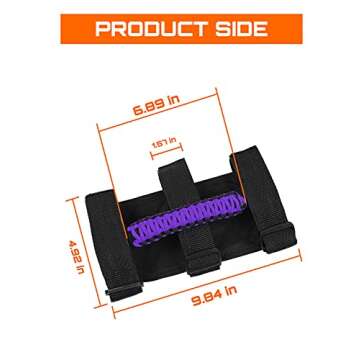 Savadicar 4 x Roll Bar Grab Handles Grip Handle for Jeep Wrangler YJ TJ JK JKU JL JLU & Gladiator JT 1987-2023, Interior Accessories, Purple