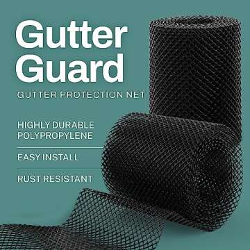 Home Intuition 2-Pack Leaders and Gutter Guards from Leaves and Debris - 6" x 40'