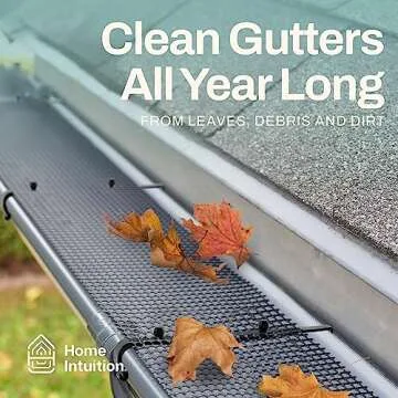 Home Intuition Gutter Guards - Easy Installation & Durable Protection