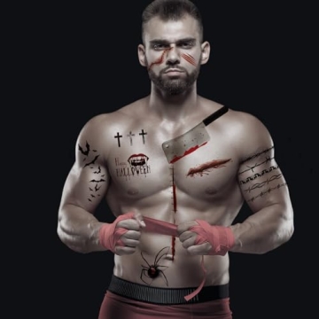 85+pcs Halloween Tattoos for Chucky & Tiffany Costumes