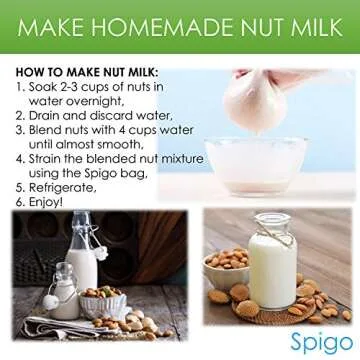 MESH PRODUCE BAGS By Spigo Reusable and Washable with Color Coded Tags, Ideal for Grocery Shopping, Making Nut Milk, Washing and Storing Fruits and Vegetables, 5 Count, 12x14 Inches