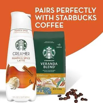 Starbucks Liquid Coffee Creamer, Pumpkin Spice Creamer Bottle (Inspired By Pumpkin Spice Latte) 28 fl oz