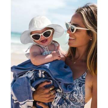 FURTALK Baby Sun Hat Summer Beach Hats with UPF 50+ Sun Protection Wide Brim for Baby Toddler Sun Hat Cap