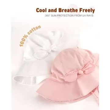 FURTALK Baby Sun Hat Summer Beach Hats with UPF 50+ Sun Protection Wide Brim for Baby Toddler Sun Hat Cap