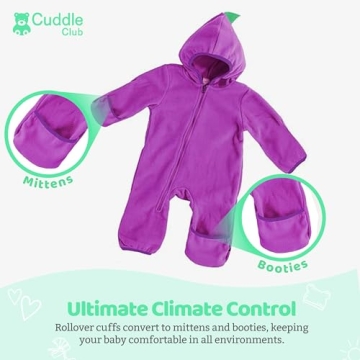 Fleece Baby Bunting Bodysuit for Infants and Toddlers