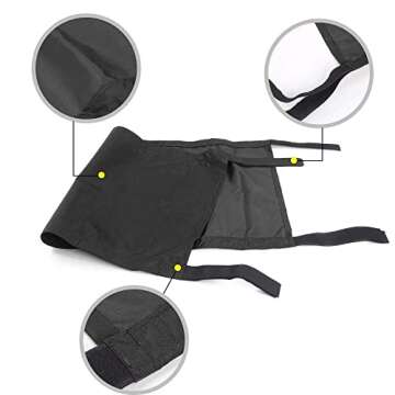 CheroCar Car Roof Sunshade Bikini Top Sun Shade for Jeep Wrangler Unlimited Accessories 1987-2020 YJ, TJ, LJ, JK, JKU, JL, JLU, for Jeep Gladiator JT 2020, Black Decoration