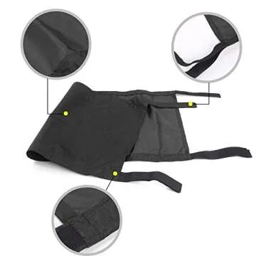 CheroCar Car Roof Sunshade Bikini Top Sun Shade for Jeep Wrangler Unlimited Accessories 1987-2020 YJ, TJ, LJ, JK, JKU, JL, JLU, for Jeep Gladiator JT 2020, Black Decoration