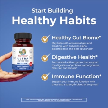 Vegan Digestive Enzymes for Gut Health by MaryRuth Organics