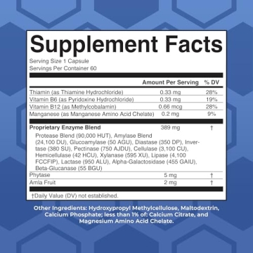 Vegan Digestive Enzymes for Gut Health by MaryRuth Organics