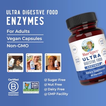 Vegan Digestive Enzymes for Gut Health by MaryRuth Organics