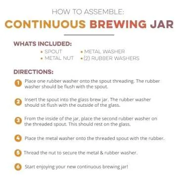 Cultures for Health Continuous Kombucha Brewing Jar with Spigot | 5 Liter Glass Jar with Spout for DIY Fermentation | Long Term Kombucha SCOBY Hotel Jar | Daily Kombucha Tea Probiotic Drink Dispenser