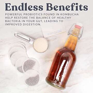 Cultures for Health Continuous Kombucha Brewing Jar with Spigot | 5 Liter Glass Jar with Spout for DIY Fermentation | Long Term Kombucha SCOBY Hotel Jar | Daily Kombucha Tea Probiotic Drink Dispenser