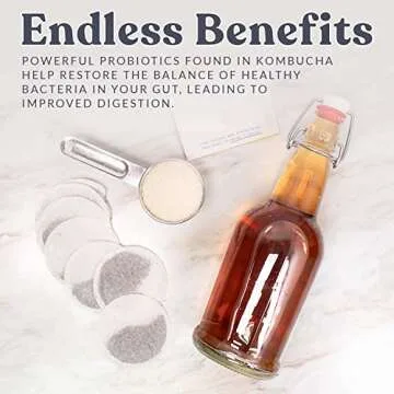 Cultures for Health Continuous Kombucha Brewing Jar with Spigot | 5 Liter Glass Jar with Spout for DIY Fermentation | Long Term Kombucha SCOBY Hotel Jar | Daily Kombucha Tea Probiotic Drink Dispenser