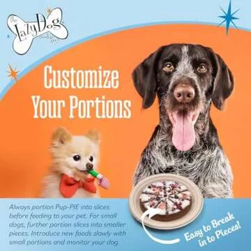 The Lazy Dog Cookie Co. - I Ruff You Pup-Pie, for All Occasions or Special Events/Holidays, Made in USA, 6 in., 5 oz. (Pack of 1 Ruff You Pie)