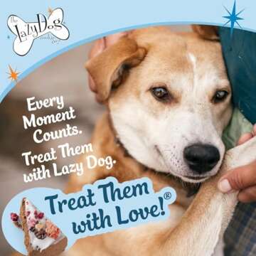 The Lazy Dog Cookie Co. - I Ruff You Pup-Pie, for All Occasions or Special Events/Holidays, Made in USA, 6 in., 5 oz. (Pack of 1 Ruff You Pie)