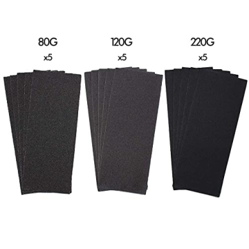 Premium 15 pcs Sandpaper Set for Wood and Metal