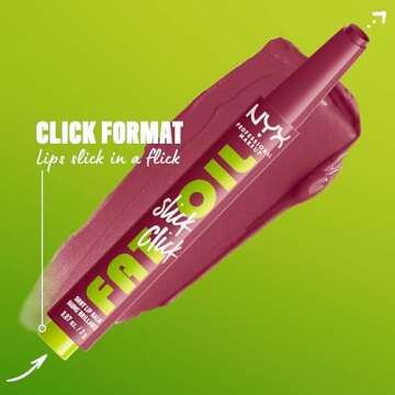NYX Vegan Fat Oil Slick Click Lip Balm for Radiant Lips