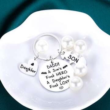 Heartfelt Dad Keychain Gift for Father's Day Christmas