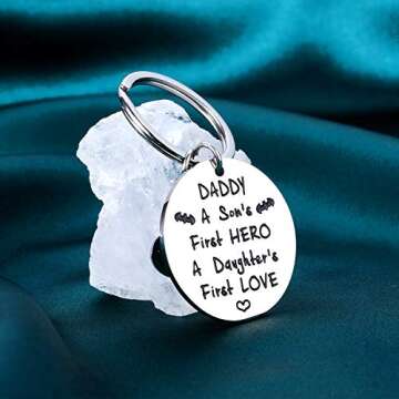 Heartfelt Dad Keychain Gift for Father's Day Christmas