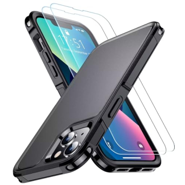 SPIDERCASE iPhone 13 Case, 10FT Military Grade Drop Protection & 2 Screen Protectors