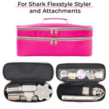 GREENESTA Hair Tools Travel Bag Compatible With Shark Flex Style Attachment, Shark Airwrap Flexstyle...