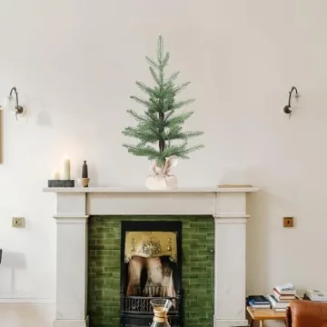 22in Tabletop Mini PE Christmas Tree - Unlit Holiday Charm