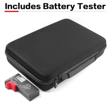 Battery Organizer Case with Tester for 140 Batteries