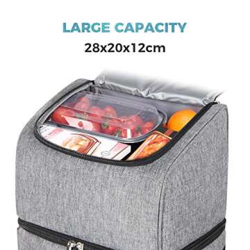 Lifewit Cooler Backpack Lightweight 32 Can Leakproof Insulated