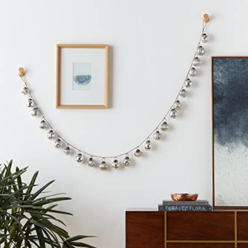 Creative Co-Op Mercury Glass Ornamental Garland for Holidays