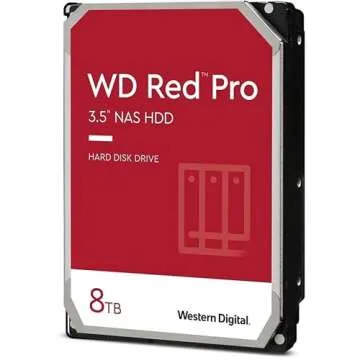 Western Digital 8TB WD Red Pro NAS Hard Drive for Reliable Storage