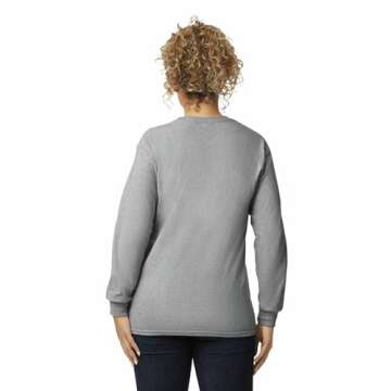 Gildan Men's Ultra Cotton Long Sleeve T-Shirt 2-Pack