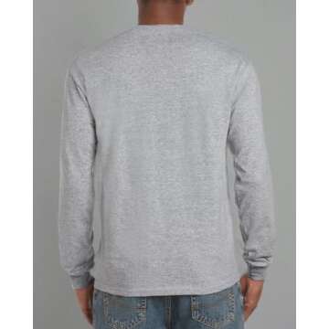 Gildan Men's Ultra Cotton Long Sleeve T-Shirt 2-Pack