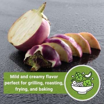 Sow Right Seeds Rosa Bianca Eggplant - Heirloom Variety for Gardens