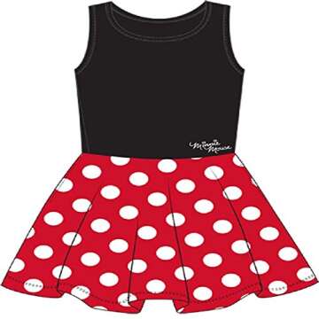 Disney Adult Junior Minnie Mouse Polka Dot Cosplay Dress - Comfortable & Stylish