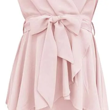 Chic Pink Tie Waist Cocktail Dress for Every Occasion
