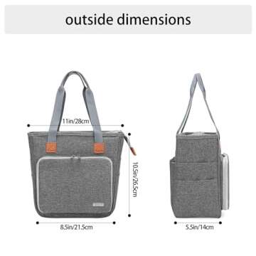 LUXJA Bible Case Tote for Women with Pockets