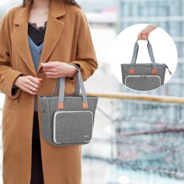 LUXJA Bible Case Tote for Women with Pockets