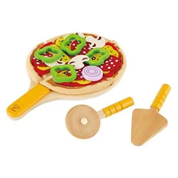 Hape Homemade Wooden Pizza Play Set for Kids