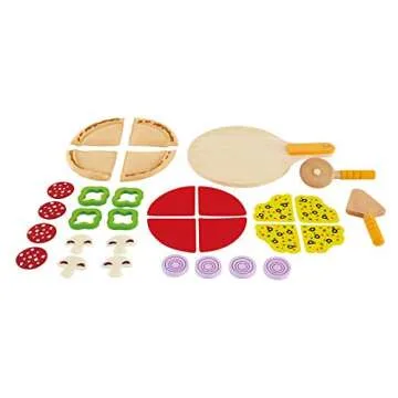 Hape Homemade Wooden Pizza Play Set for Kids