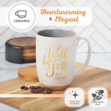 Christian Art Gifts Inspirational Ceramic Coffee Mug