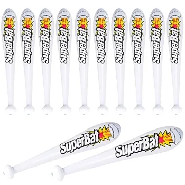 ArtCreativity 22 Inch Inflatable Baseball Bats for Kids, (Pack of 12), Baseball Goodie Bags Favors &...