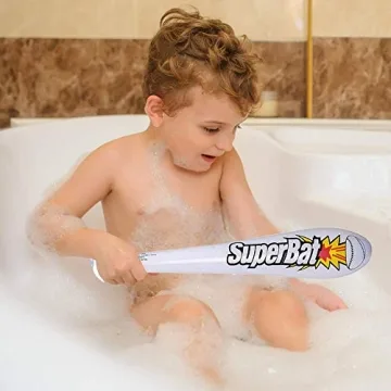 ArtCreativity 22 Inch Inflatable Baseball Bats for Kids, (Pack of 12), Baseball Goodie Bags Favors & Superhero Birthday Boy Party Favors, Inflatable Toys for Kids, Carnival Party Prizes for Kids