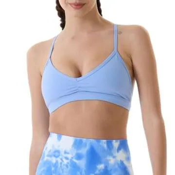 AUROLA Mercury Workout Sports Bras Women Athletic Removable Padded Backless Minimal Gym Black Top