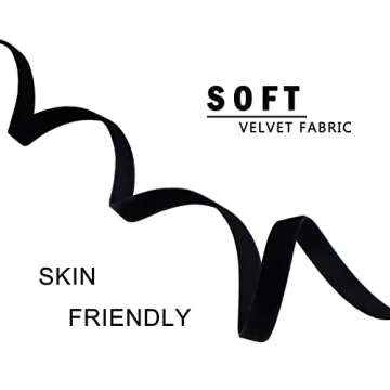 iuviwey Black Choker Camellia Flower Lace-up Necklace For Women (BLACK)