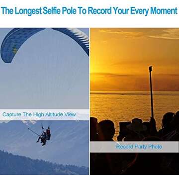 TELESIN Ultra Long Selfie Stick - 106 Inch Lightweight Extendable Handheld Monopod for Gopro/Osmo Action/Insta 360 (106" Selfie Stick)