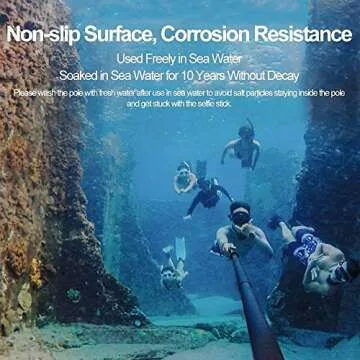 TELESIN Ultra Long Selfie Stick - 106 Inch Lightweight Extendable Handheld Monopod for Gopro/Osmo Action/Insta 360 (106" Selfie Stick)