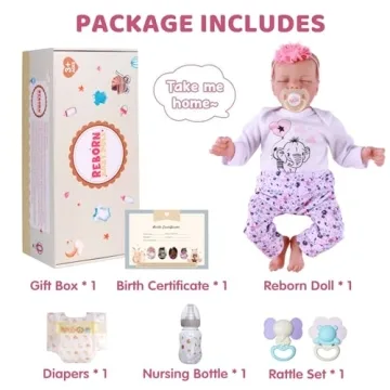 17 Inch Realistic Newborn Baby Doll for Kids | JIZHI