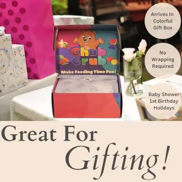 Chub Grub Silicone Baby Feeding Set | Baby Led Weaning Supplies | Suction Plates For Baby | Baby Plates and Bowls | Baby Feeding Essentials Kit