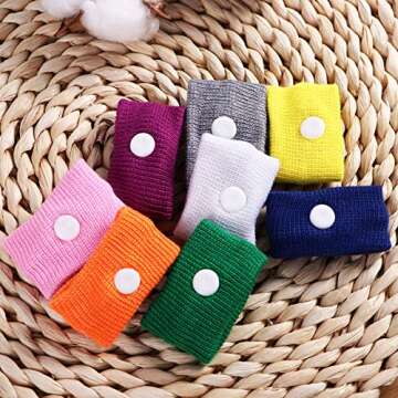 Healifty Motion Sickness Bands - 8 Pairs Sea Sickness Wristbands for Adult & Kid, Anti-Nausea Acupressure Wristband for for Motion or Morning Sickness