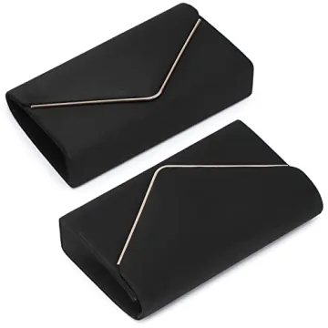 Dasein Velvet Evening Clutch for Women - Black